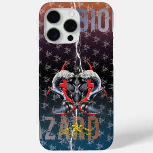 BW! WAARSCHUWING BIOLOGISCH GEVAAR! SKULL" iPhone 15 PRO MAX HOESJE