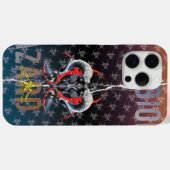 BW! WAARSCHUWING BIOLOGISCH GEVAAR! SKULL" Case-Mate iPhone CASE (Achterkant (horizontaal))
