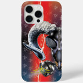 BW! WAARSCHUWING BIOLOGISCH GEVAAR! SKULL Case-Mate iPhone CASE (Achterkant)