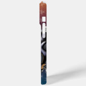 BW! WAARSCHUWING BIOLOGISCH GEVAAR! SKULL Case-Mate iPhone CASE (Achterkant / Links)