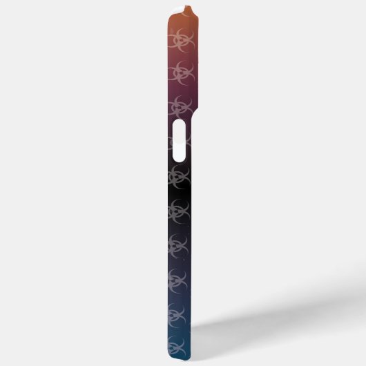 BW! WAARSCHUWING BIOLOGISCH GEVAAR! SKULL Case-Mate iPhone CASE (Achterkant / Rechts)