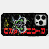 BW! WAARSCHUWING BIOLOGISCH GEVAAR! SKULL Case-Mate iPhone CASE (Achterkant (horizontaal))