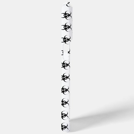 BW! WAARSCHUWING BIOLOGISCH GEVAAR! SKULL Case-Mate iPhone CASE (Achterkant / Rechts)