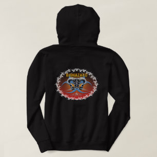 BW! WAARSCHUWING BIOLOGISCH GEVAAR! SKULL HOODIE