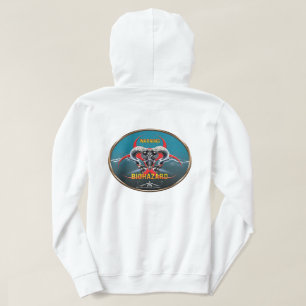 BW! WAARSCHUWING BIOLOGISCH GEVAAR! SKULL HOODIE