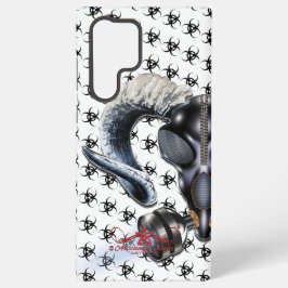 BW! WAARSCHUWING BIOLOGISCH GEVAAR! SKULL SAMSUNG GALAXY HOESJE