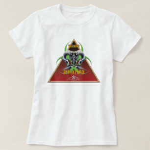 BW! WAARSCHUWING BIOLOGISCH GEVAAR! SKULL T-SHIRT