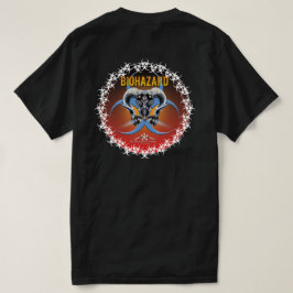 BW! WAARSCHUWING BIOLOGISCH GEVAAR! SKULL T-SHIRT