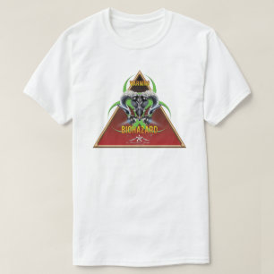 BW! WAARSCHUWING BIOLOGISCH GEVAAR! SKULL T-SHIRT