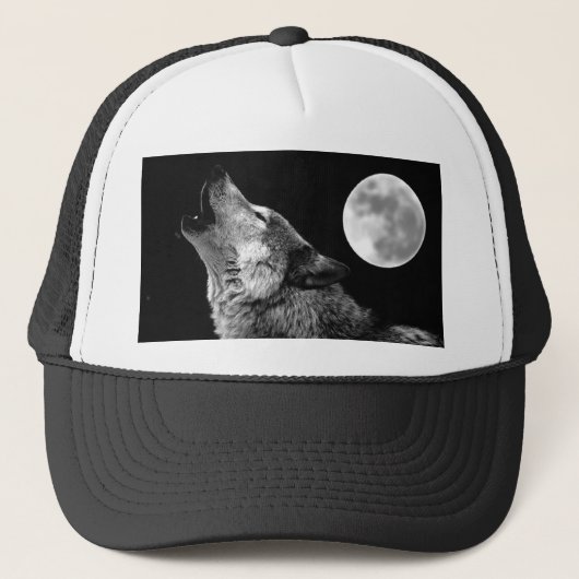 BW Wolf Howling bij Moon Trucker Pet (Voorkant)