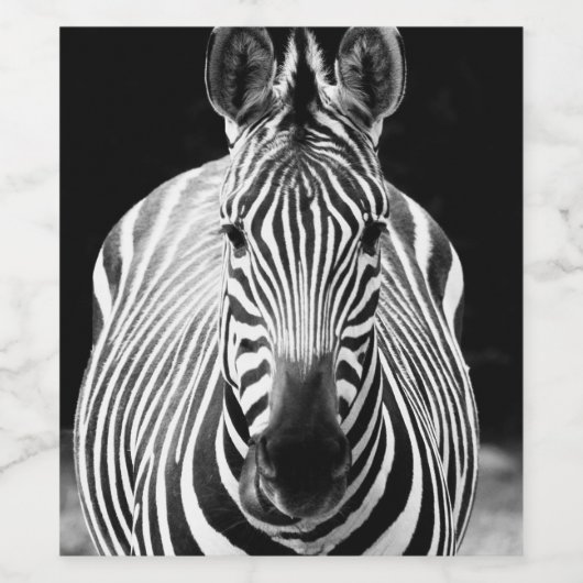 BW Zebra Wijn Etiket (Enkel label)