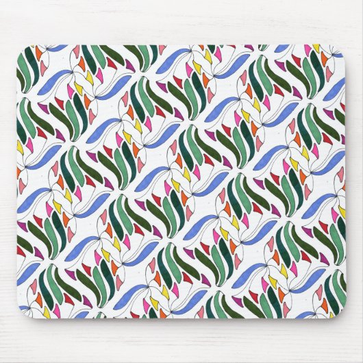 "Bwaaien in de wind" Abstracte Mousepad Muismat (Voorkant)