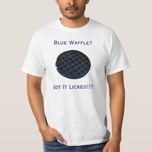 BWAFFLE, Blauwe Waffle?, heb ik het laten!!!! T-shirt (Voorkant)