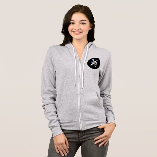 BWBTC Fleecy Jacket Hoodie met Tagline (Voorkant volledig)