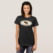 BWCA Boundary Waters Canoe Area Minnesota Moose T-shirt (Voorkant volledig)