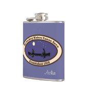 BWCA Emblem met 2 Canoësten Heupfles (Links)