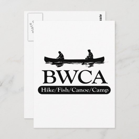 BWCA/Hike Fish Canoe Camp Briefkaart (Voorkant / Achterkant)