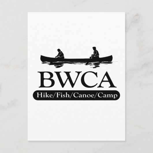 BWCA/Hike Fish Canoe Camp Briefkaart (Voorkant)