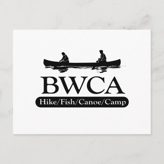 BWCA/Hike Fish Canoe Camp Briefkaart (Voorkant)