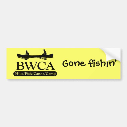 BWCA/Hike Fish Canoe Camp Bumpersticker (Voorkant)