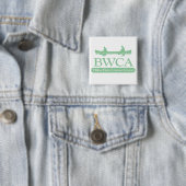 BWCA/Hike Fish Canoe Camp Vierkante Button 5,1 Cm (In situ)