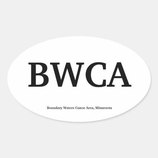 BWCA OVALE STICKER (Voorkant)