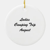 BWCA-versiering in blauw Keramisch Ornament (Achterkant)