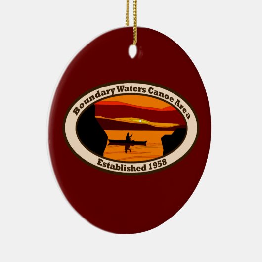 BWCA-versiering in rood Keramisch Ornament (Rechts)