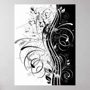 BWgrunge Poster