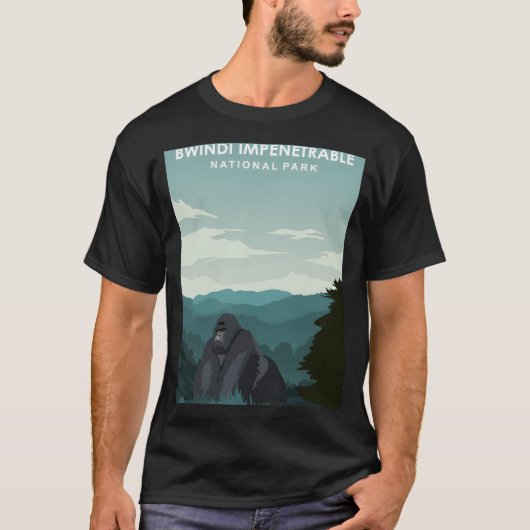 Bwindi Impenetrable National Park Africa Uganda TR T-shirt (Voorkant)