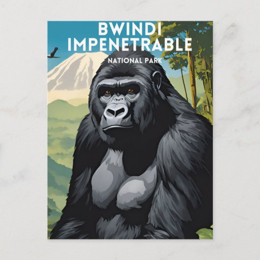 Bwindi Impenetrable National Park Reizen Briefkaart (Voorkant)