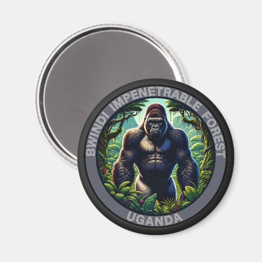 Bwindi Ondoordringbaar Bos Oeganda Magneet (Voorkant / Achterkant)
