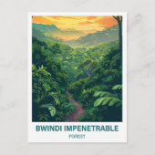 Bwindi Ondoordringbaar Bos Oeganda Reizen Briefkaart (Voorkant)