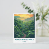 Bwindi Ondoordringbaar Bos Oeganda Reizen Briefkaart (Staand voorkant)