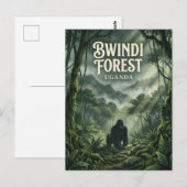 Bwindi Woud, Kanungu, Westelijk Briefkaart (Voorkant / Achterkant)