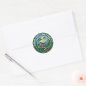 Bwindi Woud Oeganda Ronde Sticker (Envelop)