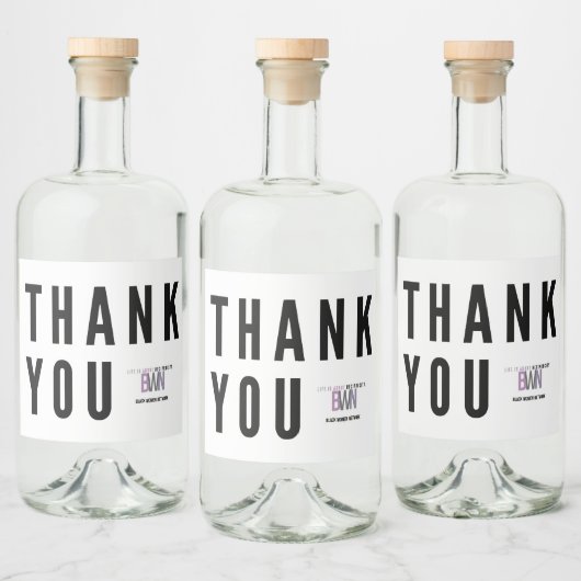 (BWN) Dank u Collectie - Mini Liquor Likeurfles Etiket (Flessen)