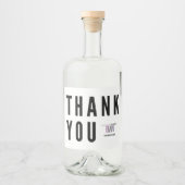 (BWN) Dank u Collectie - Mini Liquor Likeurfles Etiket (Voorkant)