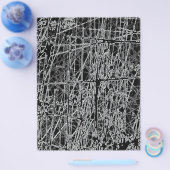 BWRG BLACK WHITE SCRATCHES REVERSE GRUNGE ABSTRACT FLYER (Enkel)