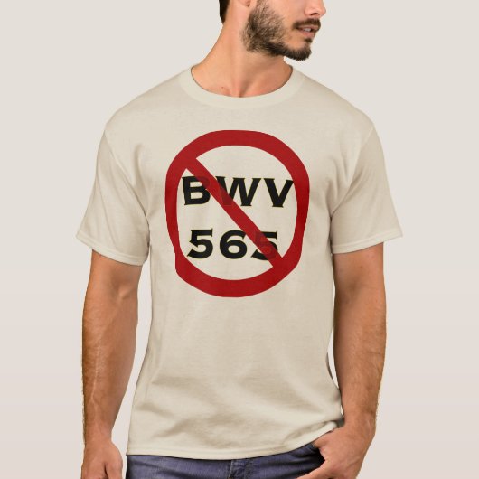 BWV565 Verboden t-shirt (Voorkant)