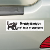 BX- Funny Honey Bader Bumpersticker (Op auto)