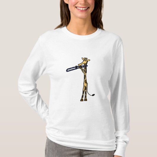 BX- Giraffe die het Shirt van de Trombone speelt (Voorkant)