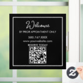 By Appointment Only Logo AI door sign Raamsticker (Huis)