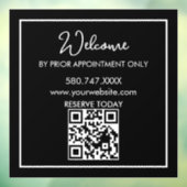 By Appointment Only Logo AI door sign Raamsticker (Vel 3)