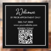 By Appointment Only Logo AI door sign Raamsticker (Vel 2)