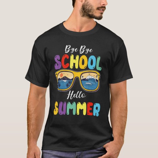 By By School Hello Summer Happy Last Day Of School T-shirt (Voorkant)