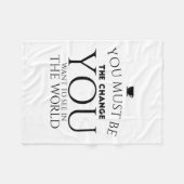 By change black fleece deken (Voorkant (Horizontaal))