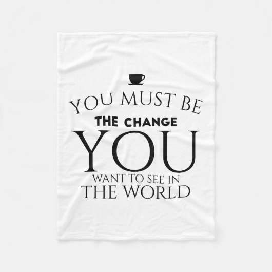 By change black fleece deken (Voorkant)