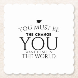 By change black kartonnen onderzetters