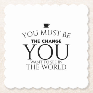 By change black kartonnen onderzetters